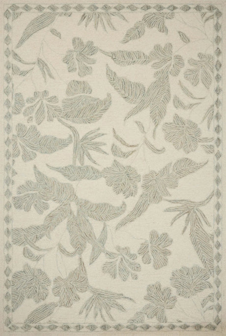 Loloi Lenore LNO-01 Ivory / Sky Rug - main flat