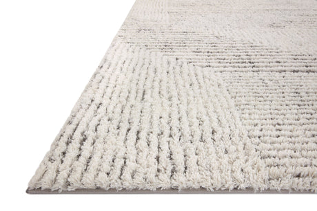 Loloi Levitt Shag Lev - 02 Ivory/Grey Rug - Loloi - levtlev - 02ivgy2340