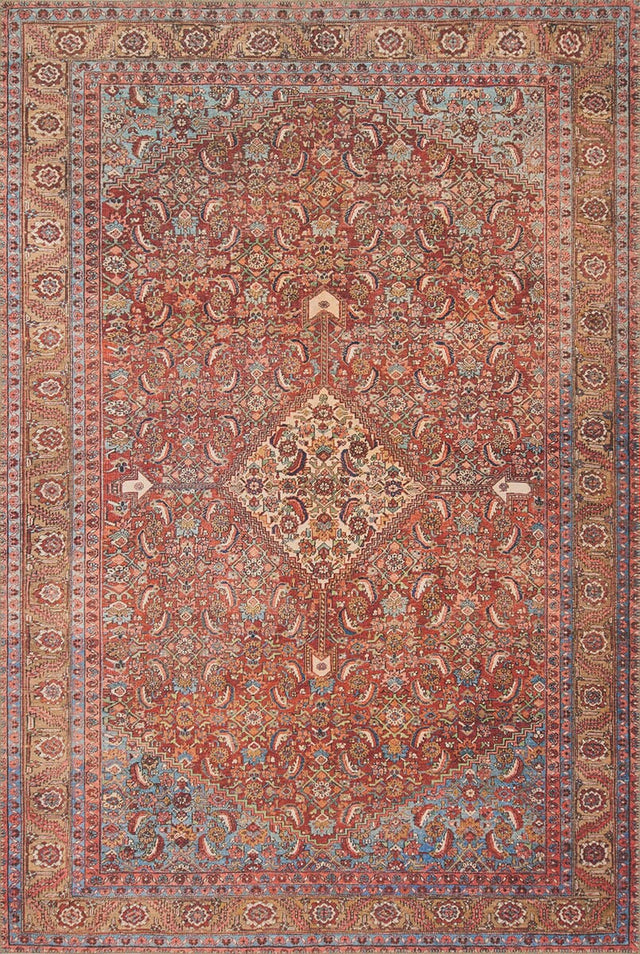 Loloi Loren Lq-06 Red / Multi Rugs.