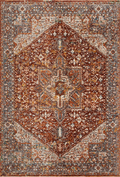 Loloi Lourdes Lou-02 Rust/Multi Rugs.