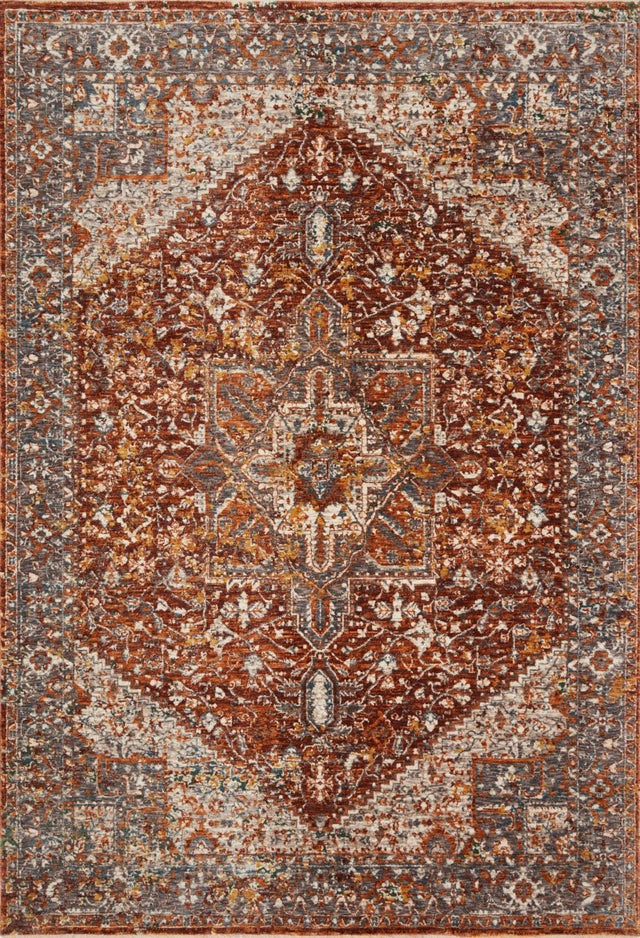 Loloi Lourdes Lou-02 Rust/Multi Rugs.