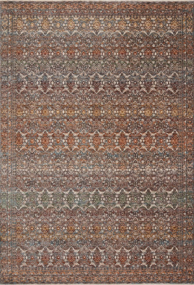 Loloi Lourdes Lou - 03 Stone/Multi Rugs - Loloi - lourlou - 03snml233a