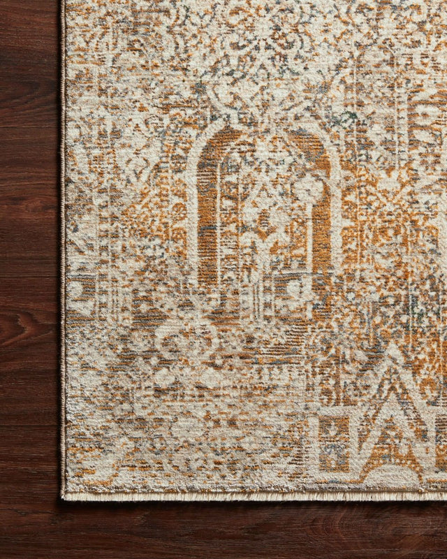 Loloi Lourdes Lou-05 Ivory/Orange Rugs.