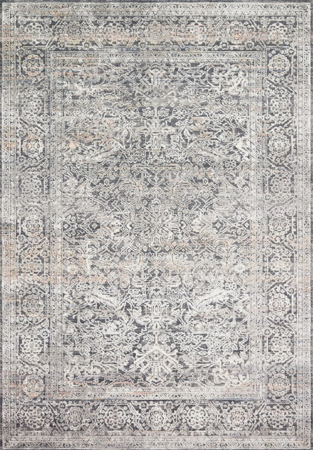 Loloi Lucia Luc-03 Steel / Ivory Rugs.