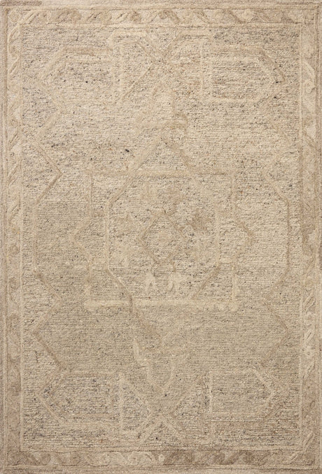 Loloi Mabel MBL-01 Traditional Hand Tufted Stone, Sand Rug