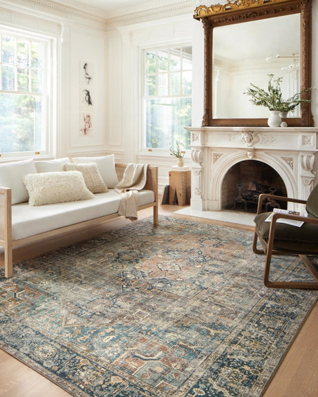 Loloi Margot Mat-02 Terracotta/Lagoon Rugs.