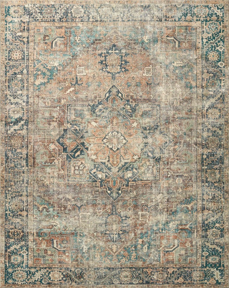 Loloi Margot Mat-02 Terracotta/Lagoon Rugs.