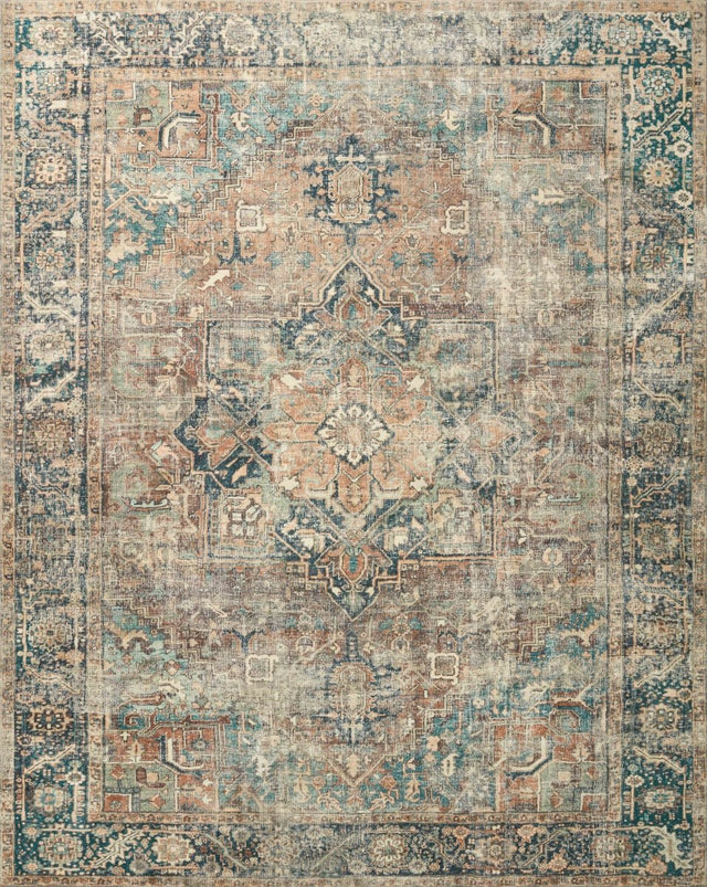 Loloi Margot Mat - 02 Terracotta/Lagoon Rugs - Loloi - margmat - 02tclj2339