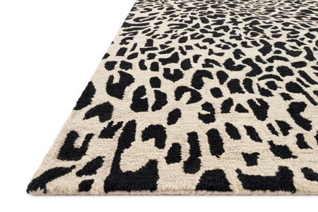 Loloi Masai Mas-02 Black / Ivory Rugs.