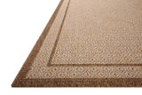Loloi Merrick Mer-05 Chestnut/Oatmeal Rug - rug corner