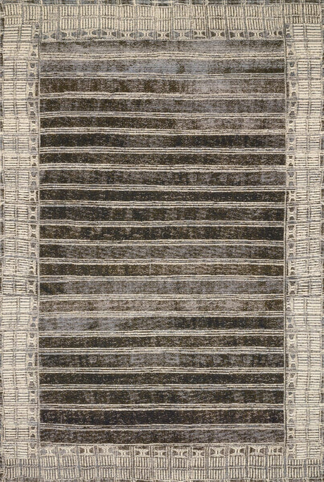 Loloi Mika Mik-07 Charcoal / Ivory Rugs.