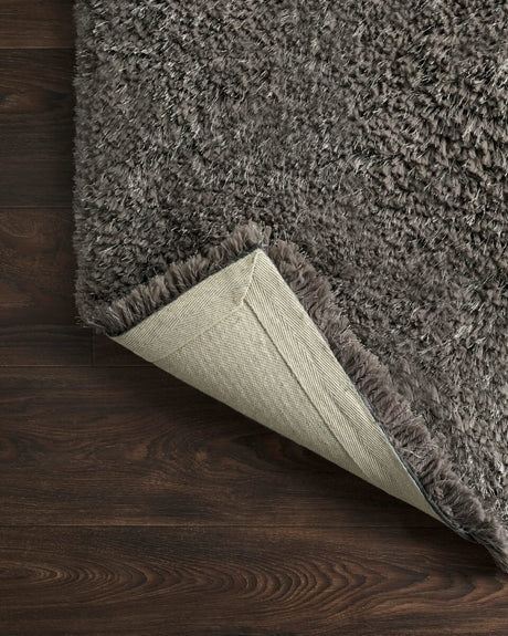 Loloi Mila Shag Mil-01 Charcoal Rugs.