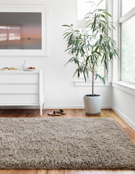 Loloi Mila Shag Mil-01 Taupe Rugs.