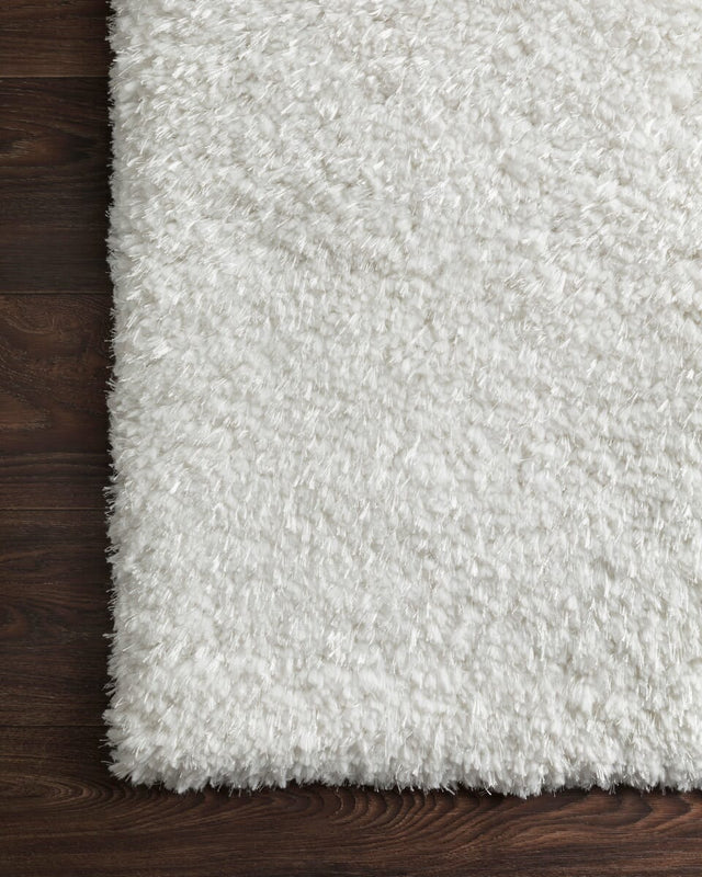 Loloi Mila Shag Mil-01 White Rugs.