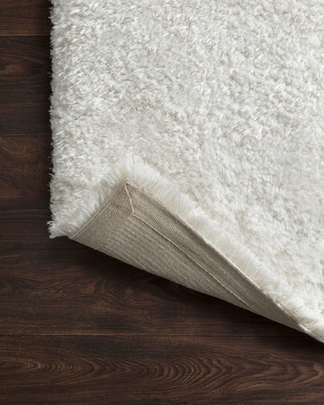 Loloi Mila Shag Mil-01 White Rugs.