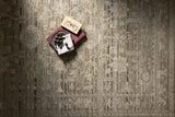 Loloi Milena MLE-01 Sage / Ivory Rug - styled aerial 1