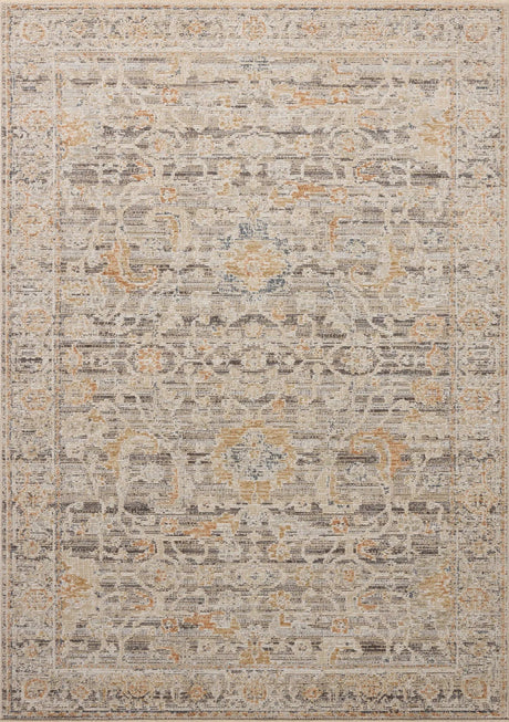 Loloi Milena MLE-05 Charcoal / Apricot Rug - main flat
