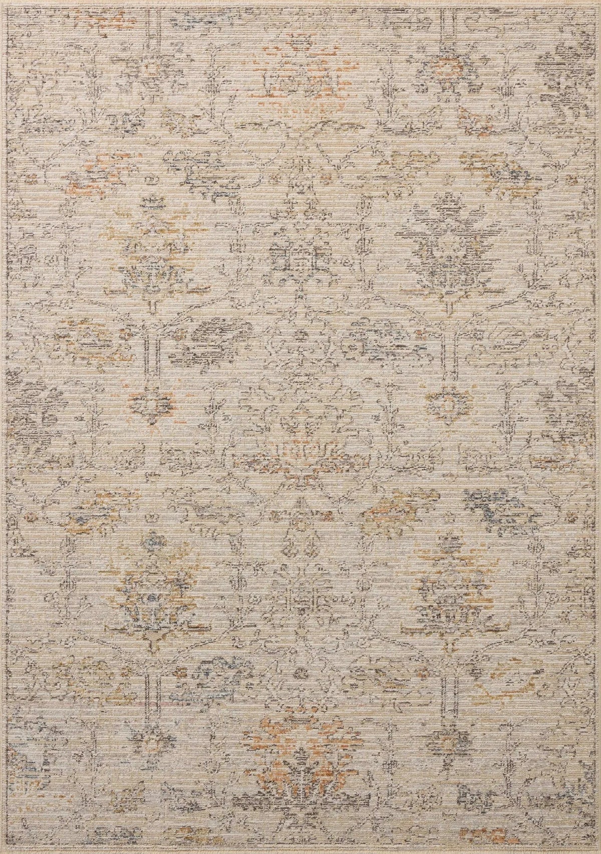 Loloi Milena MLE-07 Ivory / Granite Rug - main flat