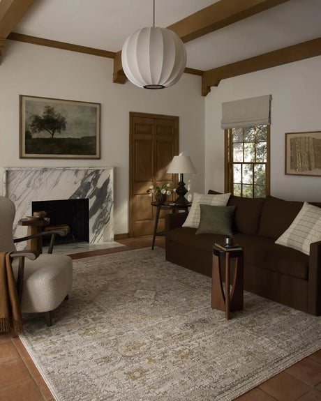 Loloi Milena MLE-09 Ivory / Ochre Rug - room scene 3