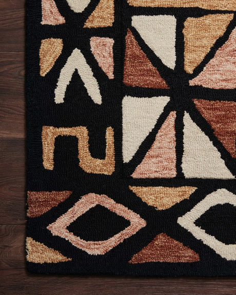 Loloi Nala Nal - 05 Spice/Black Rugs - Loloi - nalanal - 05sqbl2339