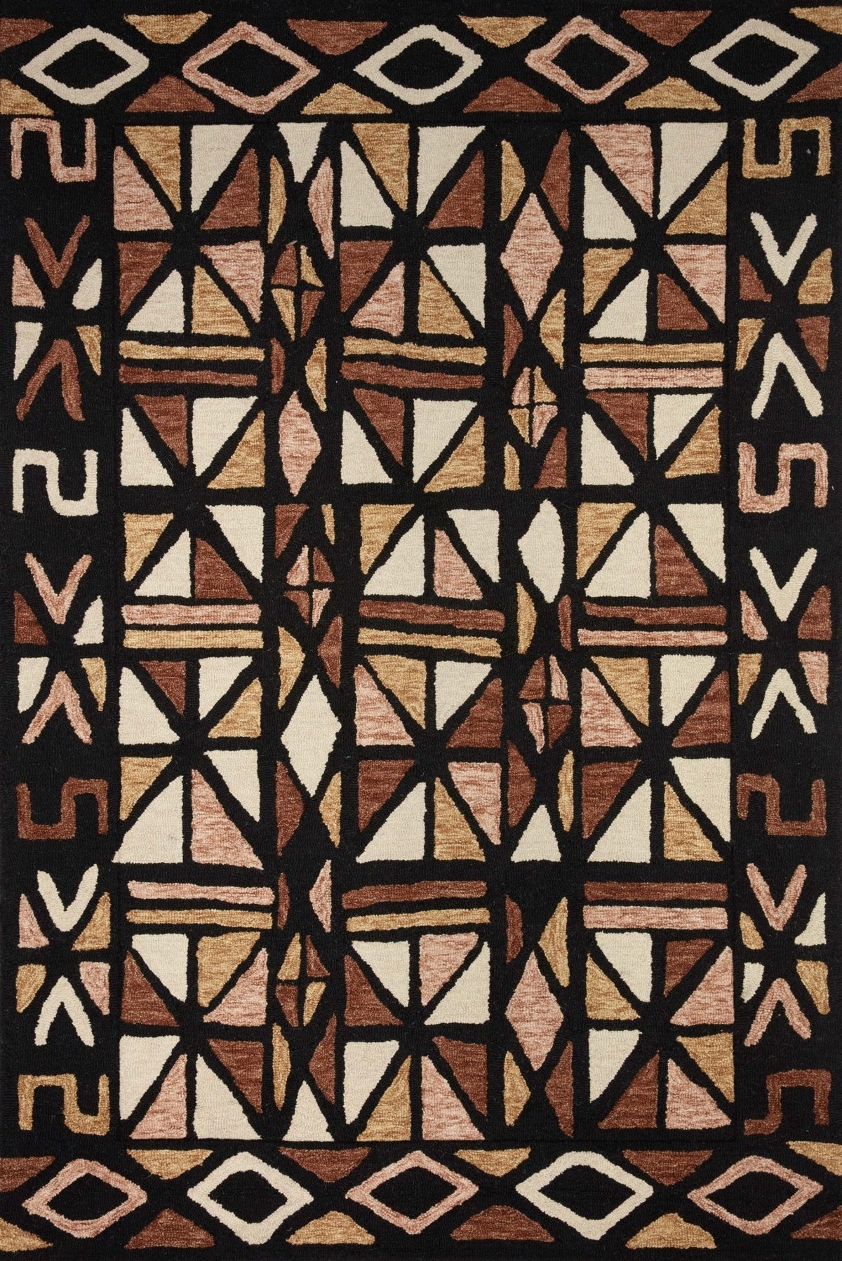 Loloi Nala Nal - 05 Spice/Black Rugs - Loloi - nalanal - 05sqbl2339