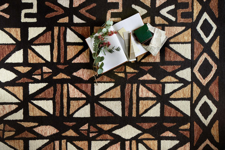 Loloi Nala Nal - 05 Spice/Black Rugs - Loloi - nalanal - 05sqbl2339
