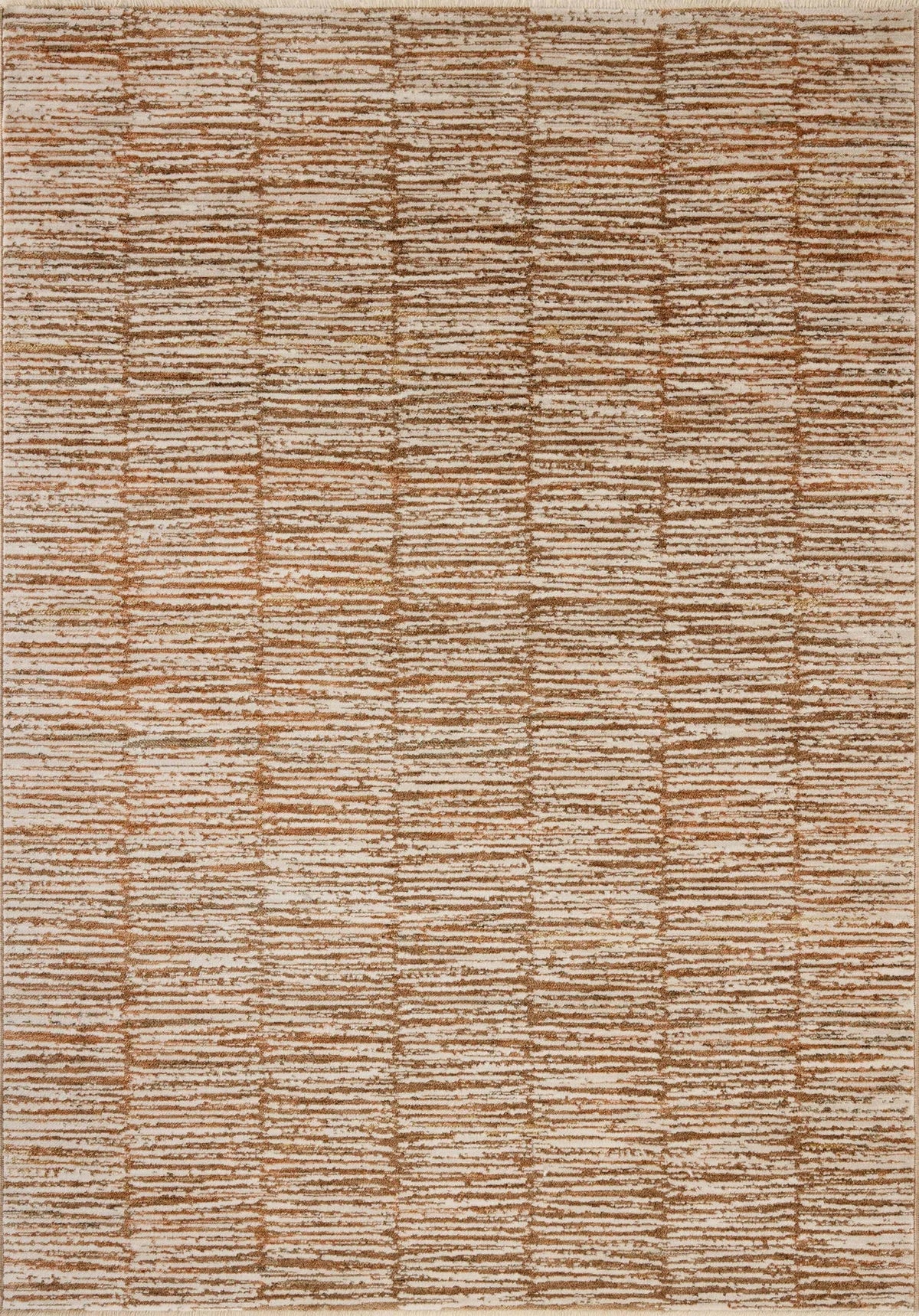 Loloi Nellie NEL-01 Terracotta / Ivory Rug - main flat