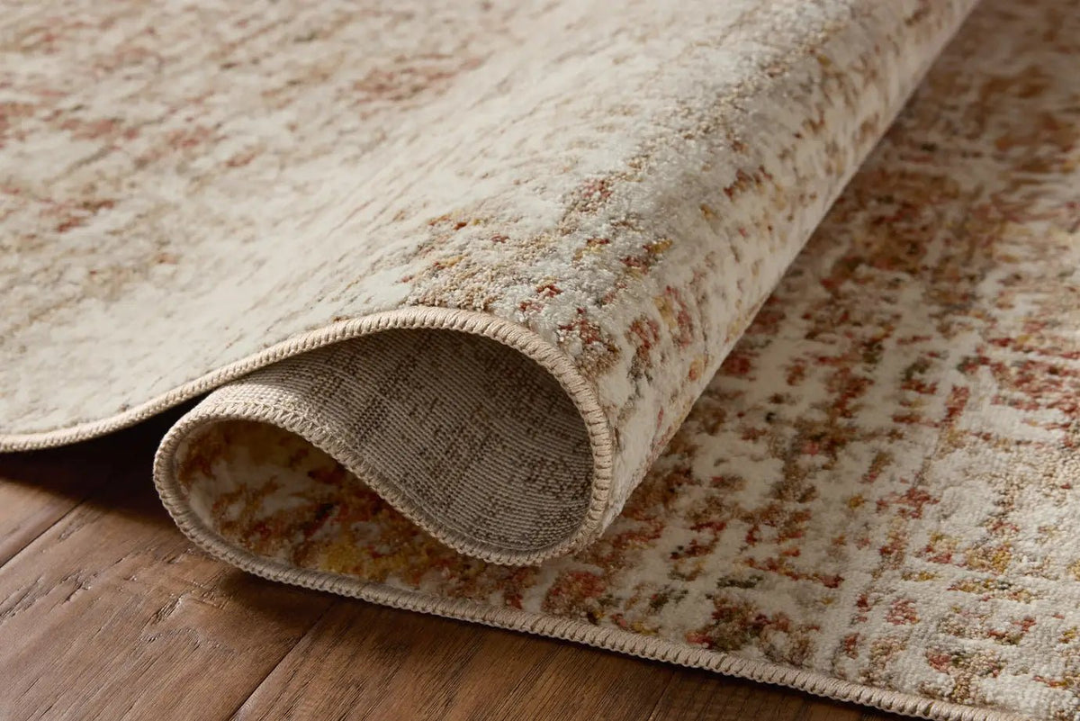 Loloi Nellie NEL-02 Natural / Sunset Rug - pile height