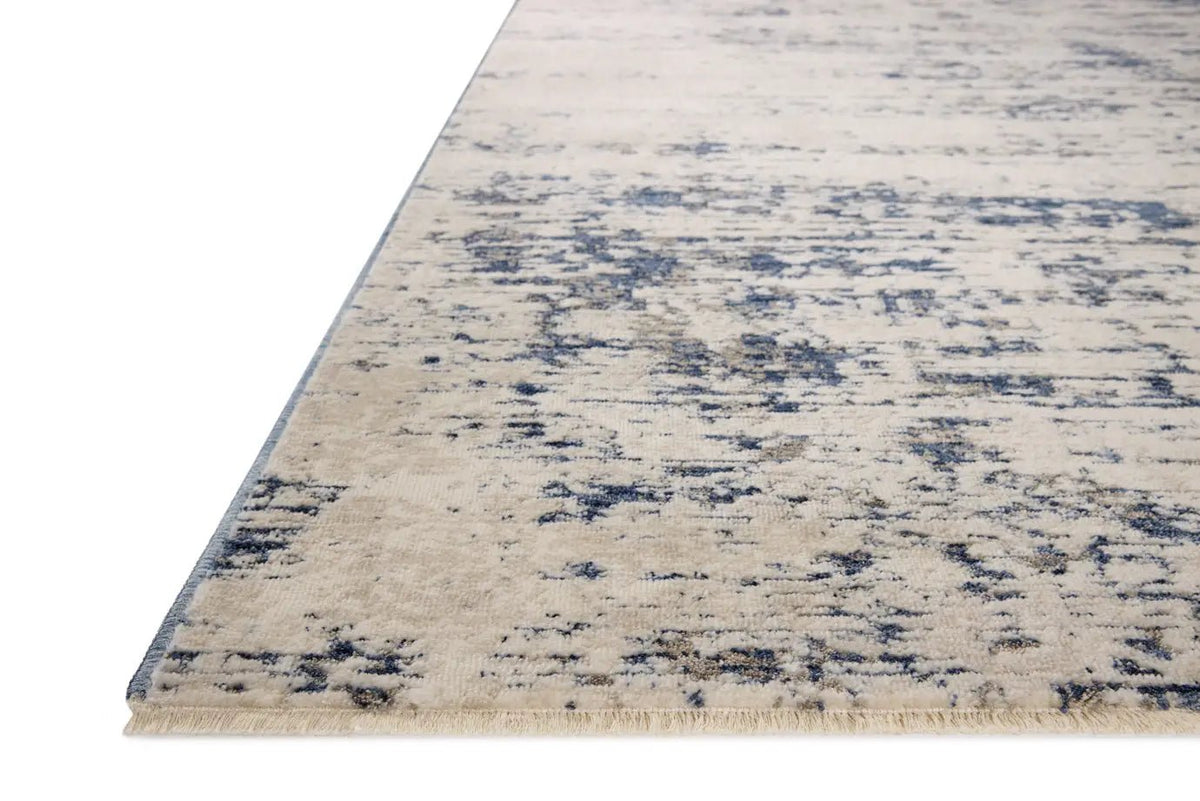 Loloi Nellie NEL-05 Dove / Blue Rug - rug corner