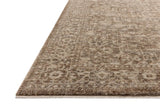 Loloi Newman NEW-02 Dark Taupe / Natural Rug - rug corner