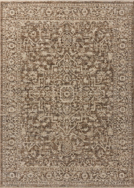 Loloi Newman NEW-02 Dark Taupe / Natural Rug - main flat