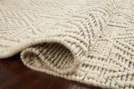 Loloi Noelle Noe-01 Ivory/Black Rugs.