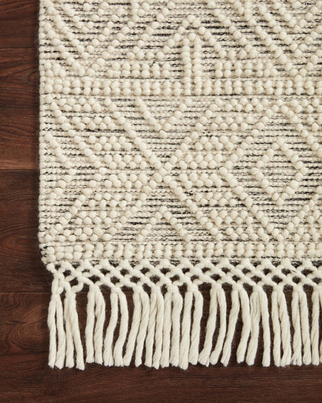 Loloi Noelle Noe-01 Ivory/Black Rugs.