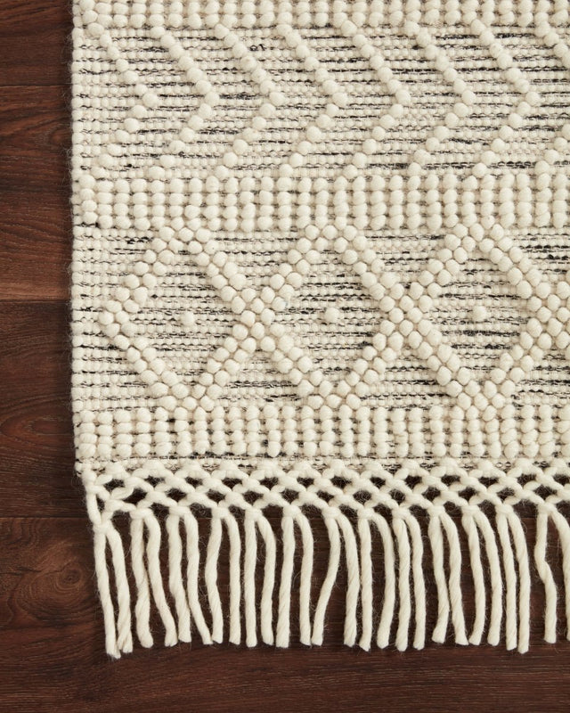 Loloi Noelle Noe - 02 Ivory/Black Rugs - Loloi - noelnoe - 02ivbl2339