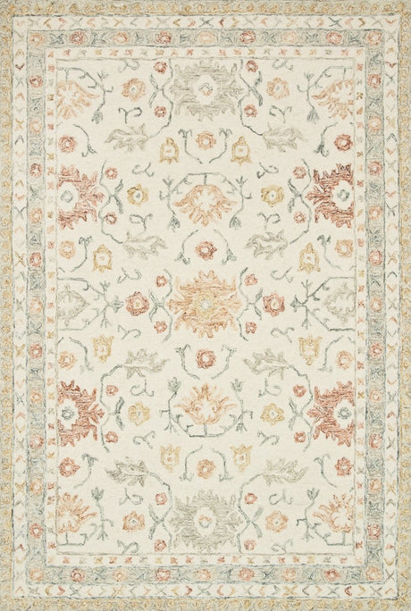 Loloi Norabel Nor-03 Ivory/Rust Rugs.