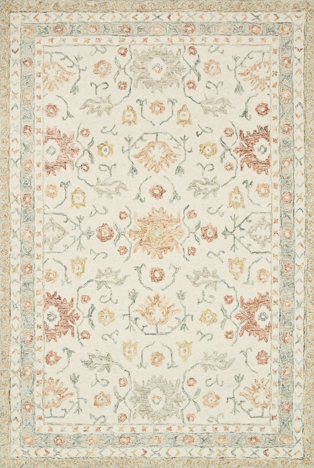 Loloi Norabel Nor - 03 Ivory/Rust Rugs - Loloi - norbnor - 03ivru2339