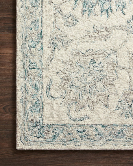 Loloi Norabel Nor-04 Ivory/Blue Rugs.