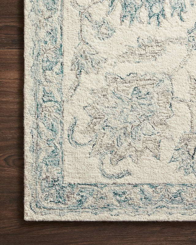 Loloi Norabel Nor - 04 Ivory/Blue Rugs - Loloi - norbnor - 04ivbb2339