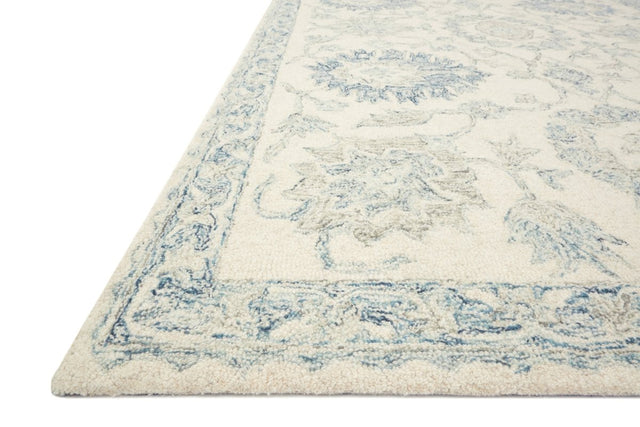 Loloi Norabel Nor - 04 Ivory/Blue Rugs - Loloi - norbnor - 04ivbb2339