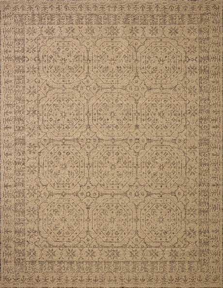 Loloi Novi NVI-01 Tan / Onyx Rug - main flat