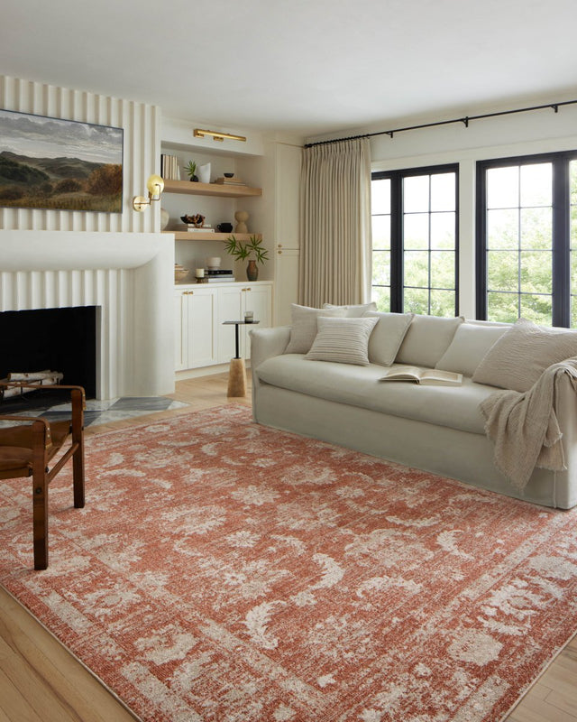 Loloi Odette Odt-03 Rust/Ivory Rug.