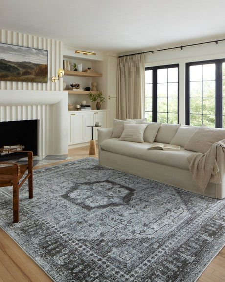 Loloi Odette Odt-08 Sky/Charcoal Rug.