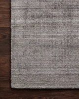 Loloi Pasadena Pas-01 Smoke Rug - corner on wood