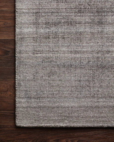 Loloi Pasadena Pas-01 Smoke Rug - corner on wood