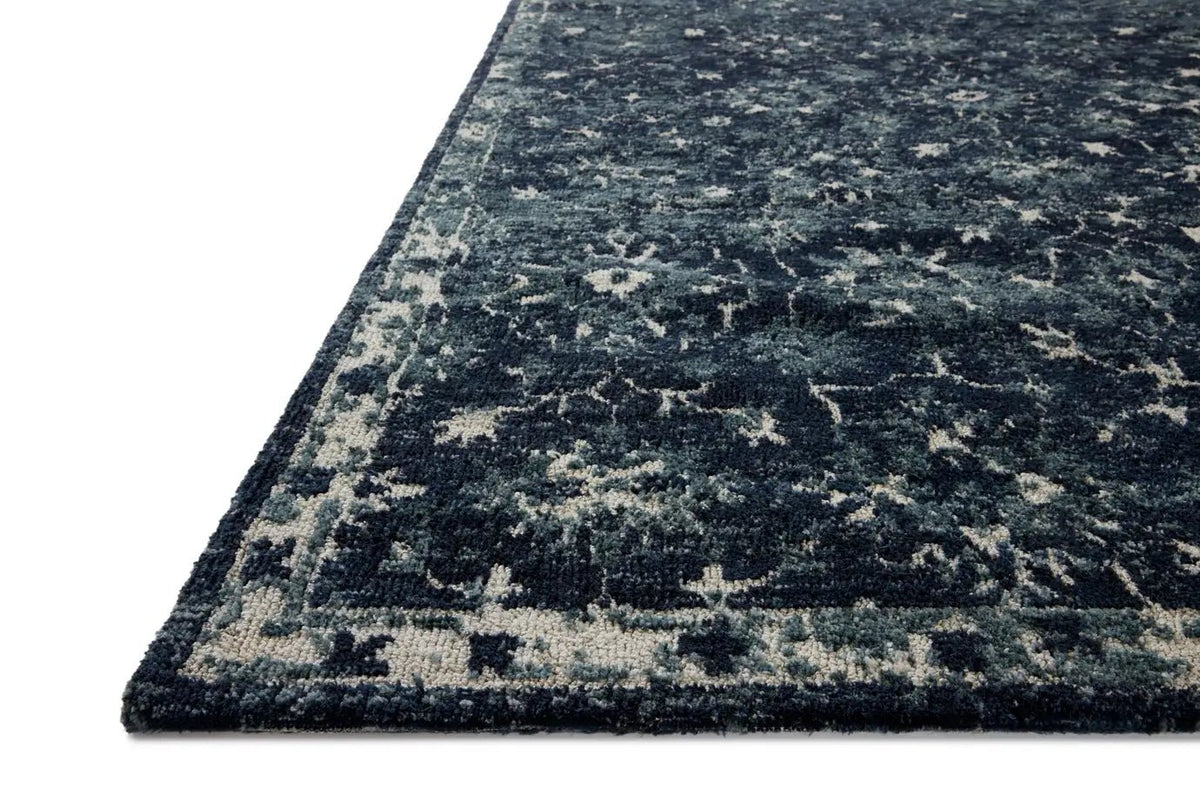 Loloi Percival PCV-02 Navy / Ivory Rug - rug corner
