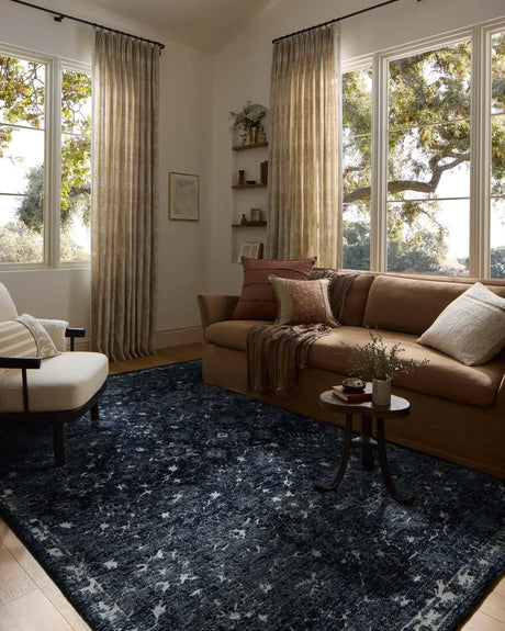 Loloi Percival PCV-02 Navy / Ivory Rug - room scene 3