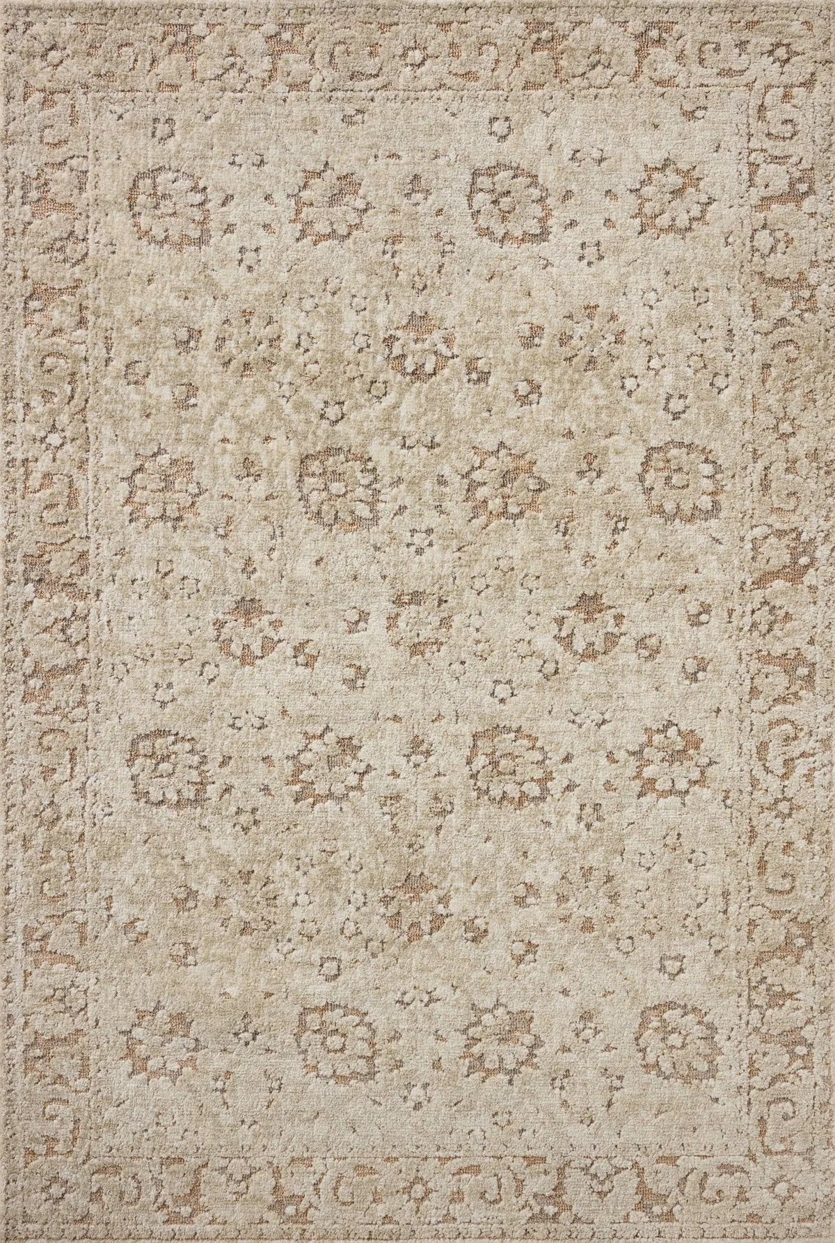 Loloi Percival PCV-04 Natural / Salmon Rug - main flat