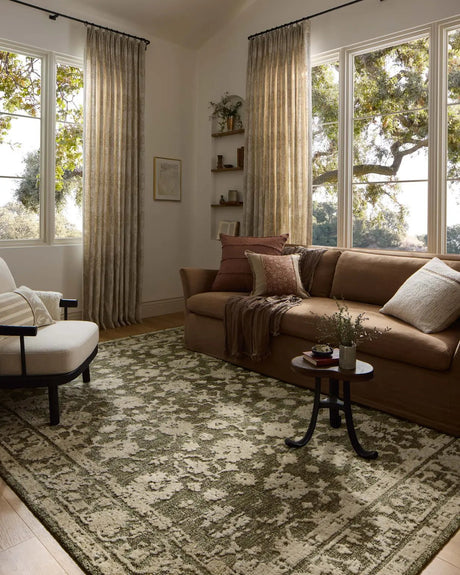Loloi Percival PCV-06 Moss / Natural Rug - room scene 3