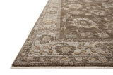 Loloi Priscilla PRL-01 Bark / Ivory Rug - rug corner