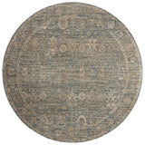 Loloi Priscilla PRL-03 Blue / Sand Rug - round flat